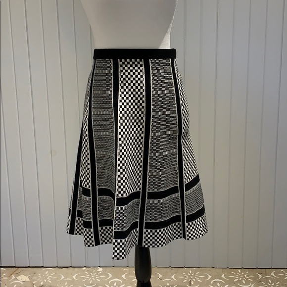Spense Heavy Knit Checkered Skirt - Picture 3 of 4